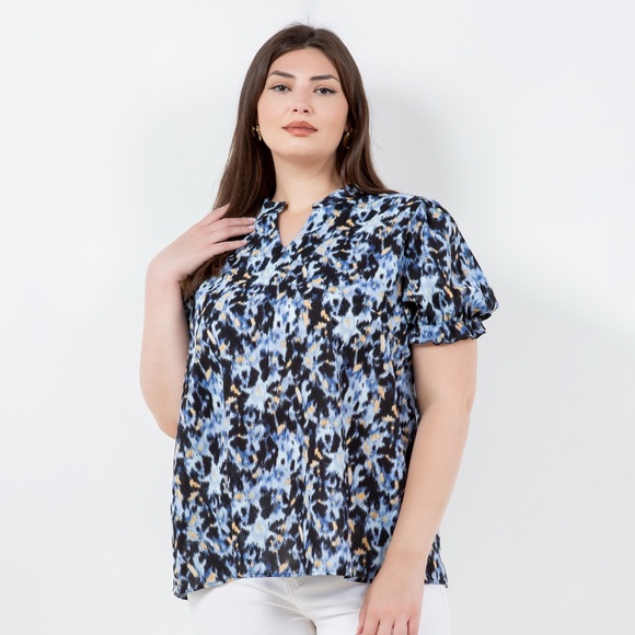 B-110-2，Print top，Plus Size ，Curve Size，Brand new - Picture 2 of 6